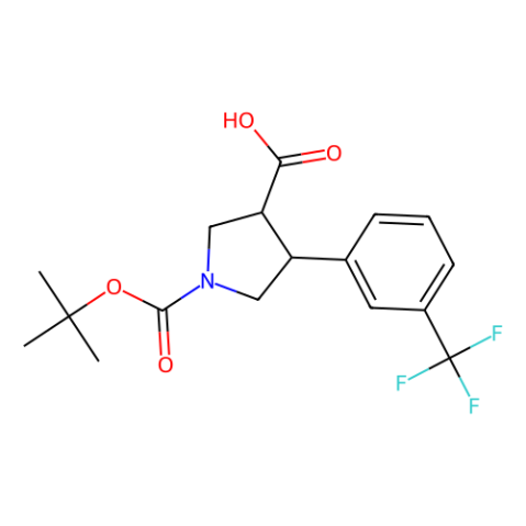 Boc-(+/-)-反式-4-(3-三氟甲基-苯基)-吡咯烷-3-羧酸,Boc-(+/-)-trans-4-(3-trifluoromethyl-phenyl)-pyrrolidine-3-carboxylic acid