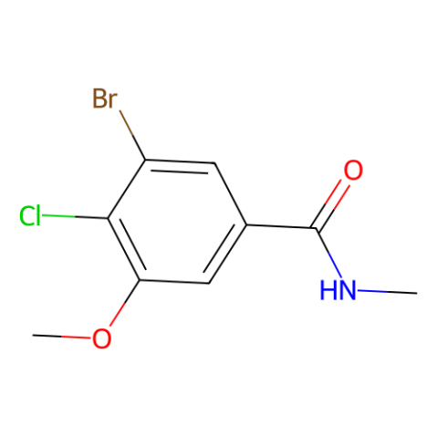 3-溴-4-氯-5-甲氧基-N-甲基苯甲酰胺,3-Bromo-4-chloro-5-methoxy-N-methylbenzamide