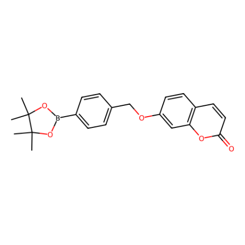 7-[(4,4,5,5-四甲基-1,3,2-二氧杂环戊烷-2-基)苄基]氧-2H-1-苯并吡喃-2-酮,7-{[(4,4,5,5-Tetramethyl-1,3,2-dioxaborolan-2-yl)benzyl]oxy}-2H-1-benzopyran-2-one CBBE