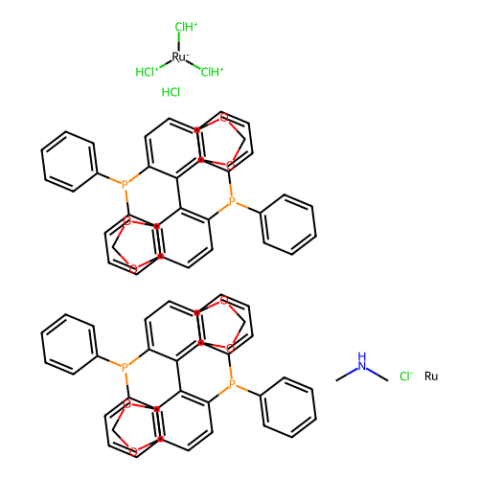 三(μ-氯)双[(S)-(-)-5,5'-双(二苯基膦)-4,4'-联-1,3-苯并二恶茂]二氯化二钌二甲基铵盐,(S)-[(RuCl(SEGPHOS?;))?(μ-Cl)?][NH?Me?]