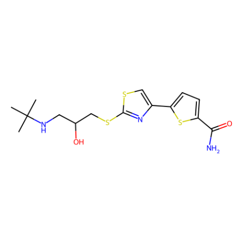 阿罗洛尔,5-(2-((3-(tert-Butylamino)-2-hydroxypropyl)thio)thiazol-4-yl)thiophene-2-carboxamide