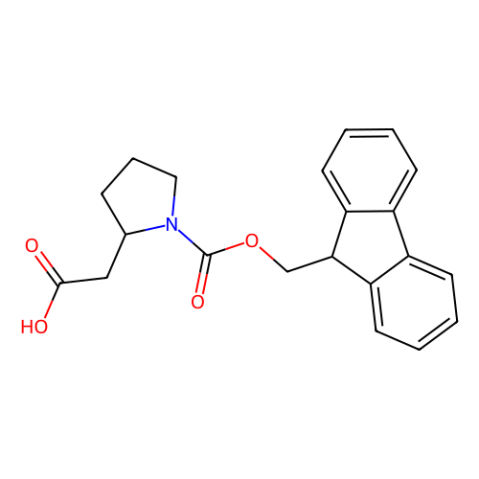 (R)-N-Fmoc-吡咯烷-2-乙酸,(R)-2-(1-(((9H-Fluoren-9-yl)methoxy)carbonyl)pyrrolidin-2-yl)acetic acid