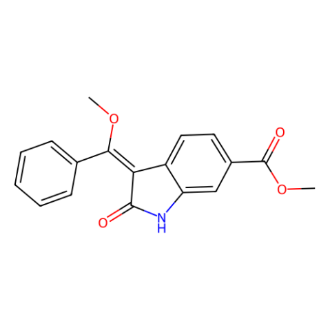 (E)-3-(甲氧基(苯基)亚甲基)-2-氧代二氢吲哚-6-羧酸甲酯,(E)-Methyl 3-(methoxy(phenyl)methylene)-2-oxoindoline-6-carboxylate