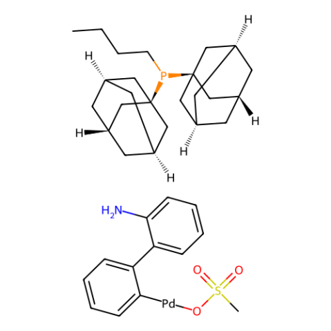 甲磺酸[正丁基二(1-金刚烷基)膦](2-氨基-1,1-联苯-2-基)钯(II),Methanesulfonato(diadamantyl-n-butylphosphino)-2'-amino-1,1'-biphenyl-2-yl)palladium(II) dichloromethane