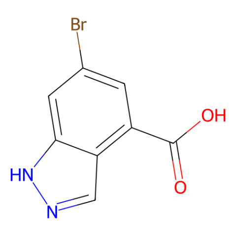 6-溴-1H-吲唑-4-羧酸,6-Bromo-1H-indazole-4-carboxylic acid