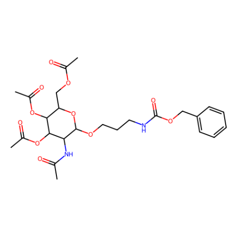 2-乙酰氨基-3,4,6-三-O-乙酰基-1-O-(N-Cbz-6-氨基丙醇)-2-脱氧-β-D-吡喃半乳糖,2-Acetylamino-3,4,6-tri-O-acetyl-1-O-(N-Cbz-6-aminopropyl)-2-deoxy-β-D-galactopyranose