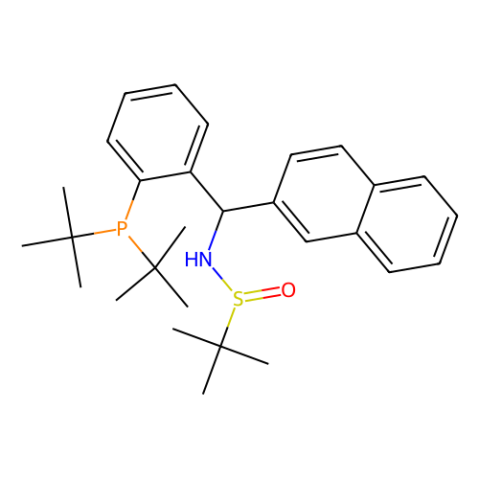 [S(R)]-N-[(S)-[2-(二叔丁基膦)苯基](2-萘基)甲基]-2-叔丁基亞磺酰胺,[S(R)]-N-[(S)-[2-(Di-tert-butylphosphino)phenyl[(2-naphthalenyl)methyl]-2-methyl-2-propanesulfinamide