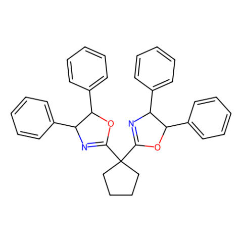 (4R,4'R,5S,5'S)-2,2'-亚环戊基双[4,5-二氢-4,5-二苯基噁唑],(4R,4'R,5S,5'S)-2,2'-(Cyclopentane-1,1-diyl)bis(4,5-diphenyl-4,5-dihydrooxazole)