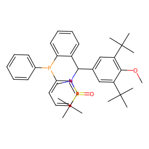 [S(R)]-N-[(S)-(3,5-双叔丁基-4-甲氧基苯基)[2-(二苯基膦)苯基]甲基]-N-甲基-2-叔丁基亚磺酰胺,[S(R)]-N-[(S)-[3,5-Bis(1,1-dimethylethyl)-4-methoxyphenyl][2-(diphenylphosphino)phenyl]methyl]-N,2-dimethyl-2-propanesulfinamide