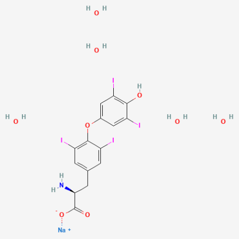 L-甲状腺素钠五水合物,L-Thyroxine sodium salt pentahydrate