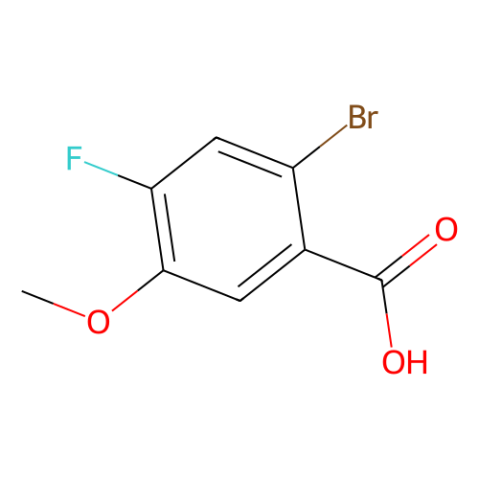 2-溴-4-氟-5-甲氧基苯甲酸,2-Bromo-4-fluoro-5-methoxybenzoic acid