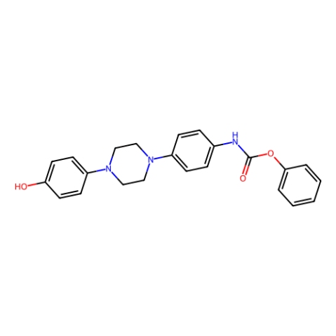 4-[4-(4-羥基苯基)-1-哌嗪基]苯基]氨基甲酸苯酯,Phenyl (4-(4-(4-hydroxyphenyl)piperazin-1-yl)phenyl)carbamate