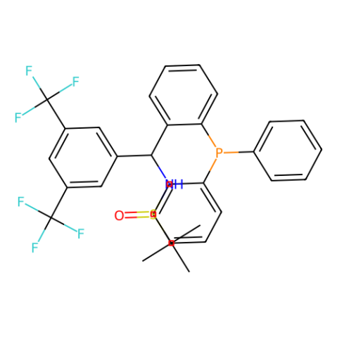 S(R)]-N-[(S)-[3,5-双(三氟甲基)苯基][2-(二苯基膦)苯基]甲基]-2-甲基-2-叔丁基亚磺酰胺,[S(R)]-N-[(S)-[3,5-Bis(trifluoromethyl)phenyl][2- (diphenylphosphino)phenyl]methyl]-2-methyl-2-propanesulfinamide