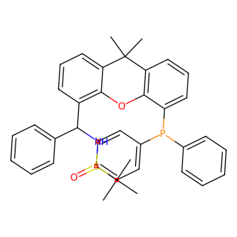 [S(R)]-N-[(S)-(苯基)[5-(二苯基膦)-9,9-二甲基-9H-氧雜蒽]苯基甲基]-2-叔丁基亞磺酰胺,[S(R)]-N-[(S)-(phenyl)[5-(Diphenylphosphino)-9,9-dimethyl-9H-xanthen-4-yl](phenyl)methyl]-2-methyl-2-propanesulfinamide