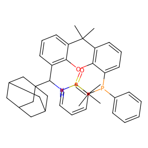 [S（R）]-N-（（（1R）-（金刚烷-1-基）（5-（二苯基膦基）-9,9-二甲基-9H-
黄嘌呤-4-基）甲基）-2-甲基-2-丙烷亚磺酰胺,[S(R)]-N-((1R)-(Adamantan-1-yl)(5-(diphenylphosphanyl)-9,9-dimethyl-9H-