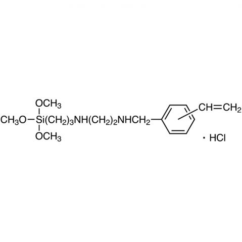 N-[2-(N-乙烯基苄氨基)乙基]-3-氨丙基三甲氧基硅烷盐酸盐,N-[2-(N-Vinylbenzylamino)ethyl]-3-aminopropyltrimethoxysilane Hydrochloride