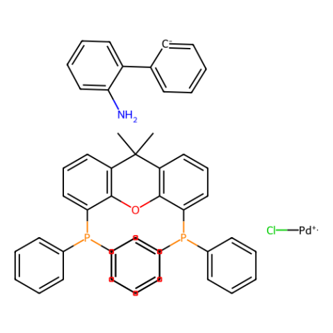 氯[(4,5-双(二苯基膦基)-9,9-二甲基氧杂蒽)-2-(2′-氨基-1,1′-联苯基)]钯（II）,Chloro[(4,5-bis(diphenylphosphino)-9,9-dimethylxanthene)-2-(2-amino-1,1-biphenyl)]palladium(II)