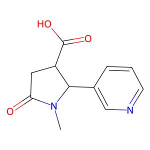 aladdin 阿拉丁 T401550 反-1-甲基-4-羧基-5-(3-吡啶基)-2-吡咯烷酮 33224-01-0 99%