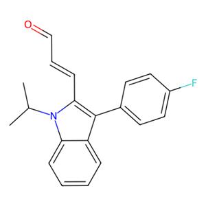 aladdin 阿拉丁 E139464 (E)-3-[3-(4-氟苯基)-1-异丙基吲哚-2-基]丙烯醛 93957-50-7 ≥97.0%(HPLC)