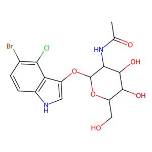 aladdin 阿拉丁 B130025 5-溴-4-氯-3-吲哚基-N-乙酰-β-D-氨基葡萄糖苷 4264-82-8 ≥95%
