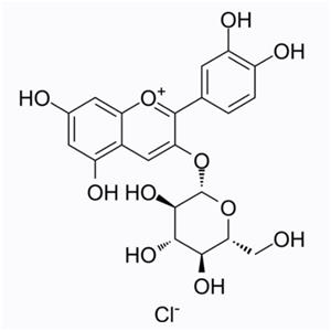 矢车菊素-3-O-葡萄糖苷,Cyanidol 3-Glucoside