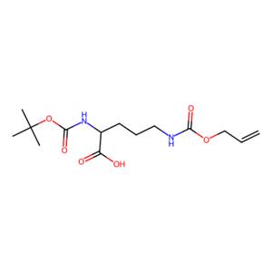 aladdin 阿拉丁 N131928 N-叔丁氧羰基-N'-[(烯丙氧基)羰基]-L-鸟氨酸 171820-74-9 ≥97%