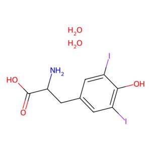 aladdin 阿拉丁 D132937 3,5-二碘-L-酪氨酸水合物 18835-59-1 ≥98%