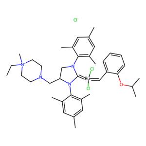 aladdin 阿拉丁 A151587 [1,3-双(2,4,6-三甲基苯基)-4-[(4-乙基-4-甲基哌嗪-1-基)甲基]-2-咪唑啉亚基]二氯(2-异丙氧苯亚甲基)氯化钌(II) 1414707-08-6 >95.0%(HPLC)