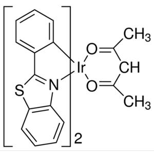 乙酰丙酮酸二(2-苯基苯并噻唑-C2,N)合铱(III),Bis[2-phenyl-benzothiazole-C2,N]( acetylacetonate)iridium(III)