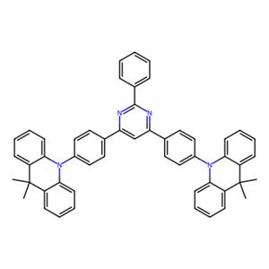 2-苯基-4,6-双[4-(9,9-二甲基-9,10-二氢吖啶)苯基]嘧啶,2-Phenyl-4,6-bis[4-(9,9-dimethyl-9,10-dihydroacridine)phenyl]  pyrimidine