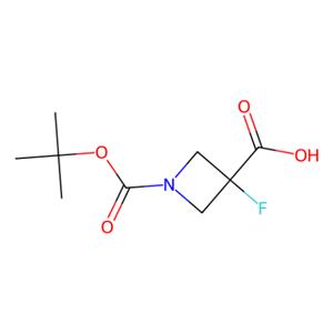 aladdin 阿拉丁 T172091 1-[(叔丁氧基)羰基] -3-氟氮杂环丁烷-3-羧酸 1126650-67-6 97%