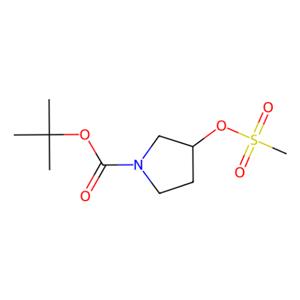 aladdin 阿拉丁 R167225 (R)-1-叔丁氧羰基-3-甲磺酰氧基吡咯烷 141699-57-2 94%