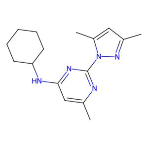 aladdin 阿拉丁 N136726 N-环己基-N-[2-(3,5-二甲基吡唑-1-基)-6-甲基嘧啶-4-基]胺(CyPPA) 73029-73-9 ≥98% (HPLC)