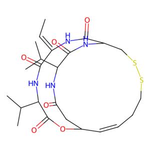 aladdin 阿拉丁 R125265 Romidepsin,HDAC1和HDAC2抑制剂 128517-07-7 ≥98%