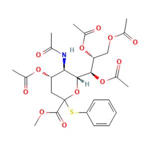 5-乙酰氨基-4,7,8,9-四-O-乙酰基-3,5-二脱氧-2-S-苯基-2-硫代-D-甘油-D-半乳-2-吡喃神经氨酸甲酯,Methyl 5-Acetamido-4,7,8,9-tetra-O-acetyl-3,5-dideoxy-2-S-phenyl-2-thio-D-glycero-D-galacto-2-nonulopyranosylonate