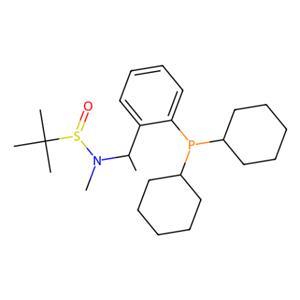 [S(R)]-N-[(1S)-1-[2-(二环己基膦)苯基]乙基]-N-甲基-2-叔丁基亚磺酰胺,[S(R)]-N-[(1S)-1-[2-(Dicyclohexylphosphino)phenyl]ethyl]-N,2-dimethyl-2-propanesulfinamide