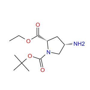 1-(叔丁基)2-乙基(2S,4S)-4-氨基吡咯烷-1,2-二羧酸酯 511242-54-9