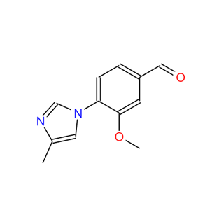 3-甲氧基-4-(4-甲基-1H-咪唑-1-基)苯甲醛,3-Methoxy-4-(4-methyl-1H-imidazol-1-yl)benzaldehyde