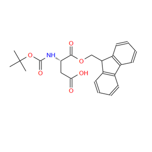 129046-87-3；N-叔丁氧羰基-L-天冬氨酸 1-(9H-芴-9-基甲基)酯；BOC-ASP-OFM