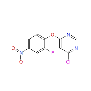 4-chloro-6-(2-fluoro-4-nitrophenoxy)pyrimidine 868733-15-7