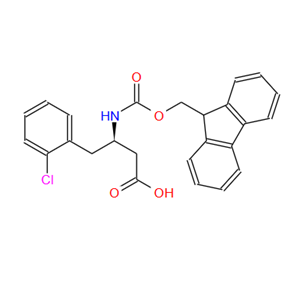 268734-29-8；FMOC-(R)-3-氨基-4-(2-氯苯基)-丁酸；FMOC-(R)-3-AMINO-4-(2-CHLORO-PHENYL)-BUTYRIC ACID