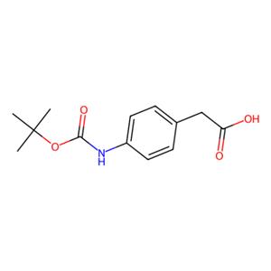 aladdin 阿拉丁 B186725 4-(叔丁氧羰基氨基)苯乙酸	 81196-09-0 96%