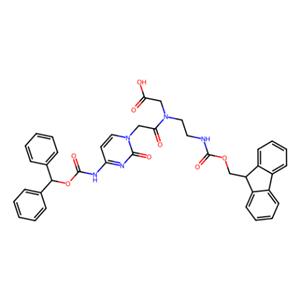 aladdin 阿拉丁 F464603 N-[[4-[[(二苯基甲氧基)羰基]氨基]-2-氧代-1(2H)-嘧啶基]乙酰基]-N-[2-[[(9H-芴-9-基甲氧基)羰基]氨基]乙基]甘氨酸 186046-81-1 95%