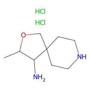 aladdin 阿拉丁 S489358 (3S,4S)-3-甲基-2-氧杂-8-氮杂螺[4.5]癸烷-4-胺二盐酸盐 2055761-19-6 98%