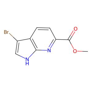 3-溴-1H-吡咯并[2,3-b]吡啶-6-羧酸甲酯,Methyl 3-bromo-1H-pyrrolo[2,3-b]pyridine-6-carboxylate