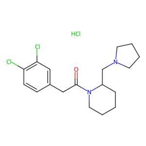 aladdin 阿拉丁 D189724 2-(3,4-二氯苯基)-1-(2-(吡咯烷-1-甲基)哌啶-1-基)乙酮盐酸盐 112282-24-3 95%