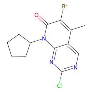 6-溴-2-氯-8-环戊基-5-甲基吡啶并[2,3-d]嘧啶-7(8H)-酮,6-bromo-2-chloro-8-cyclopentyl-5-methyl-7H,8H-pyrido[2,3-d]pyrimidin-7-one