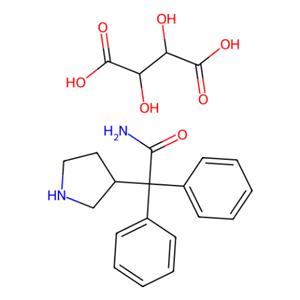 aladdin 阿拉丁 S181234 3-(S)-(+)-(1-氨基甲酰基-1,1-二苯基甲基)吡咯烷-1-(+)-酒石酸盐 134002-26-9 98%