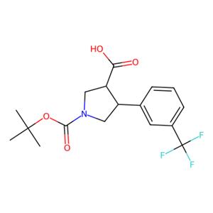 aladdin 阿拉丁 B181998 Boc-(+/-)-反式-4-(3-三氟甲基-苯基)-吡咯烷-3-羧酸 169248-97-9 95%