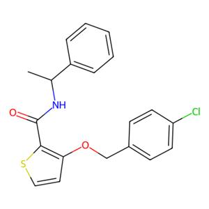 aladdin 阿拉丁 A287712 3-[(4-氯苯基)甲氧基]-N-[(1S)-1-苯基乙基]-2-噻吩甲酰胺 1203680-76-5 98%